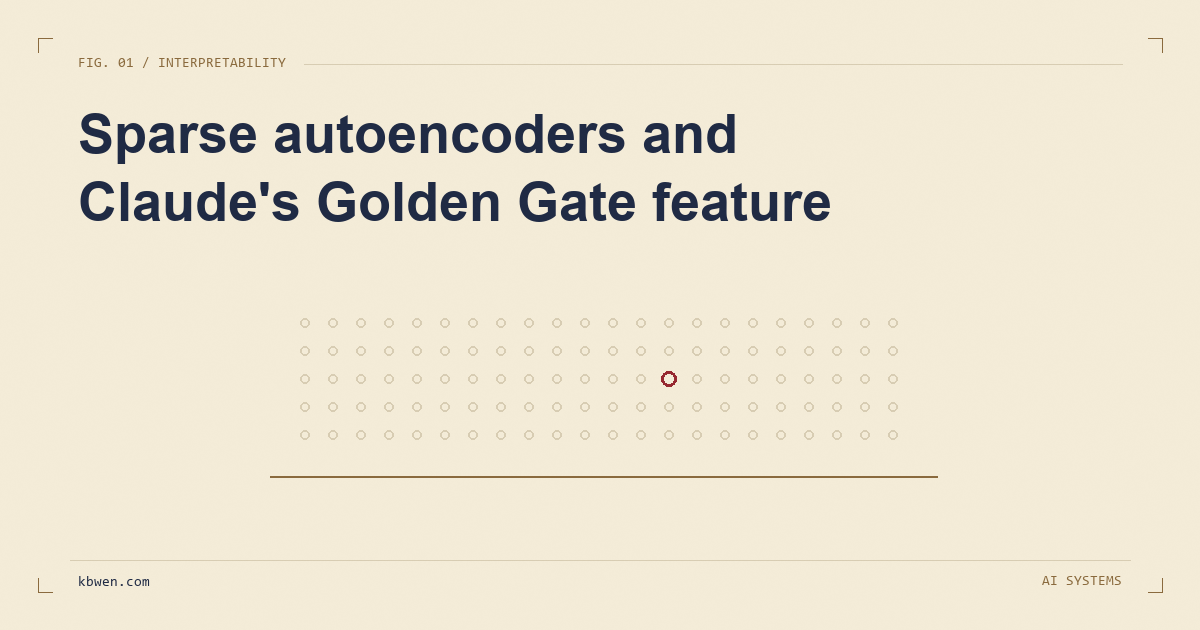 Sparse autoencoders and Claude's Golden Gate Bridge feature