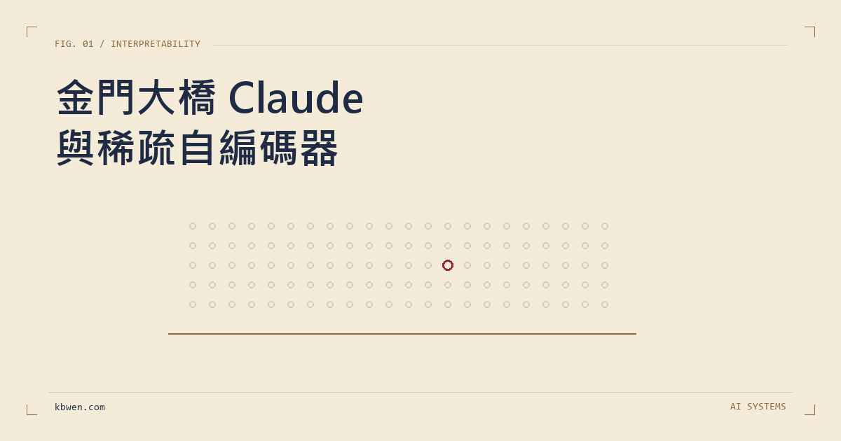 金門大橋 Claude 與稀疏自編碼器：把單一特徵調大會發生什麼事