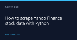 How to scrape Yahoo Finance stock data with Python