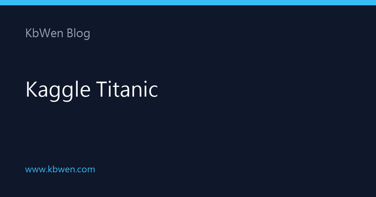 Kaggle Titanic
