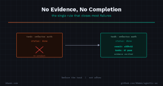 No evidence, no completion